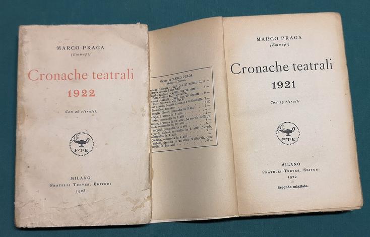 <strong>Cronache Teatrali 1919-1931. Con illustrazioni fuori testo.</strong>