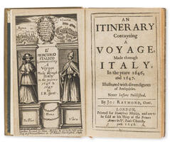 An Itinerary contayning a Voyage, made through Italy, in the yeare 1646, and 1647, first edition, 1648.