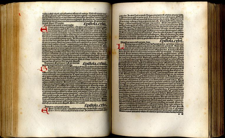 <strong>Epistolae familiares. De Duobus amantibus Euryalo et Lucretia. Descriptio urbis Viennensis</strong>. (Edidit Nicolaus de Wyle).