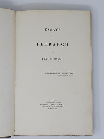 <strong>Essays on Petrarch</strong>