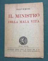<strong>Il Ministro della Mala Vita. </strong>Con scritti di Ugo Ojetti e Luigi Lucatelli.