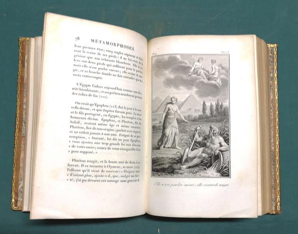 <strong>Les Metamorphoses d'Ovide, traduction nouvelle avec le texte Latin par M.G.T. Villenave</strong>, ornée de gravures d'après les dessins de MM. LeBarbier, Monsiau et Moreau