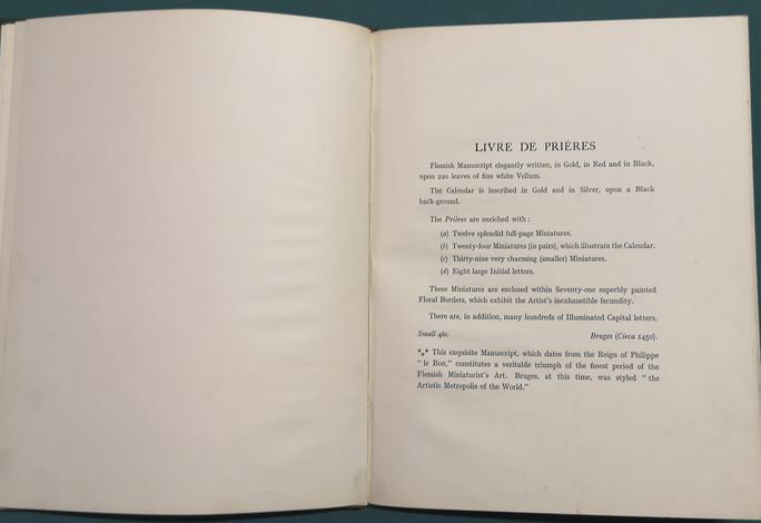 <strong>The Van Varssenaere livre de prières (1450). Enclosed within a mosaïque binding by Padeloup. </strong>Twenty-five copies, privately printed.