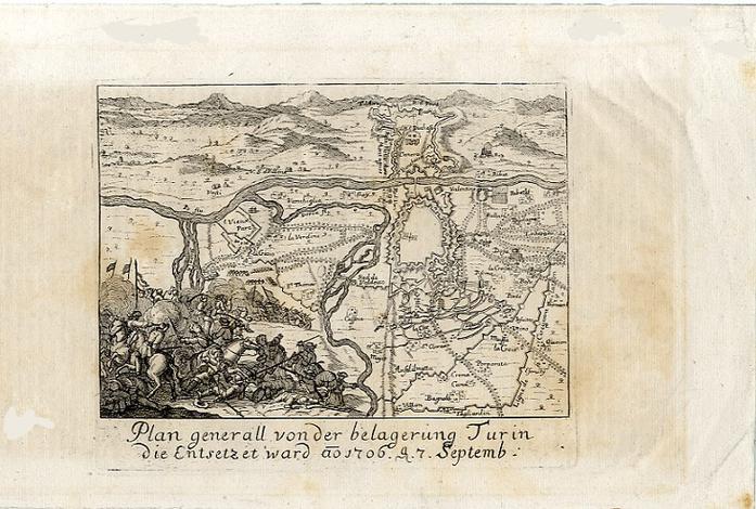 <strong>Plan generall von der belagerung Turin die Entsetzet ward ao 1706 t septemb.</strong>
