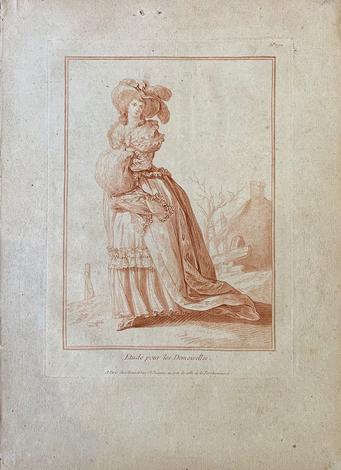 <strong>DEMARTEAU, Gilles (1729-1786). Etude pour les Demoiselles</strong>