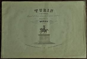 <p><strong>Turin et ses environs. Recueil de Vues dessinées d'après nature. Litographiées par Deroy.</strong></p>