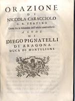 <strong>Orazione di Niccola Caracciolo C.R. Teatino</strong>