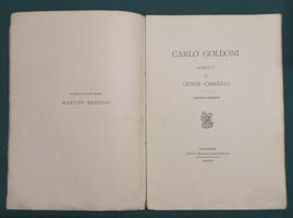 <strong>Carlo Goldoni, sonetti di G.C.</strong>