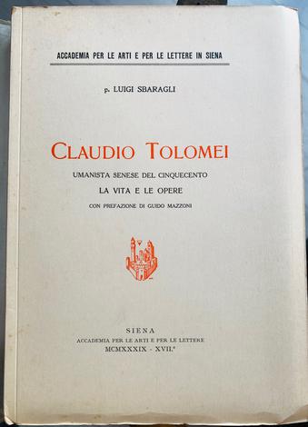 <strong>Claudio Tolomei.</strong>