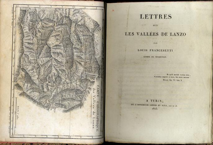 <strong>Lettres sur les Vallées de Lanzo</strong>.
