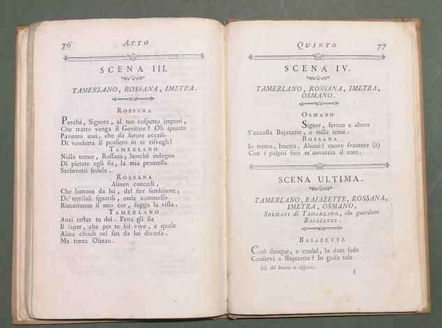 <strong>La Rossana. Tragedia del Signor Conte F.O. Magnocavallo di Casal-Monferrato</strong> che ha riportata la prima corona nel concorso dell'anno 1775 dalla R. Accad. Deputazione di Parma.