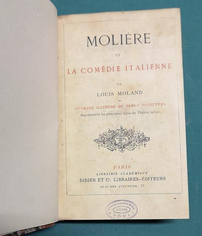 <strong>Molière et la Comédie italienne.</strong>