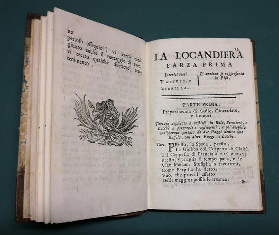 <strong>Componimenti Teatrali, </strong>publicati da Vincenzo Pazzini Carli mercante di libri in Siena. 
